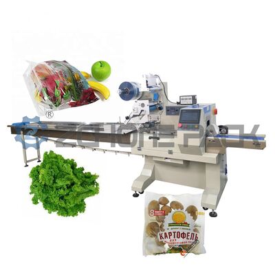Semi-automatic Pillow Packaging Machine for Vegetables, Fruits, and Bread