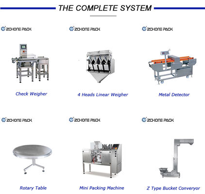 Automatic Filling Labeling Machine for Food Items (Nuts Rice Potato Chips Candy Biscuits) Plastic Doypack Bags